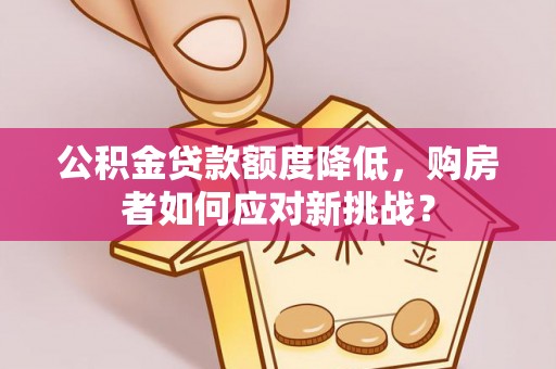 赤水公积金贷款额度降低，购房者如何应对新挑战？