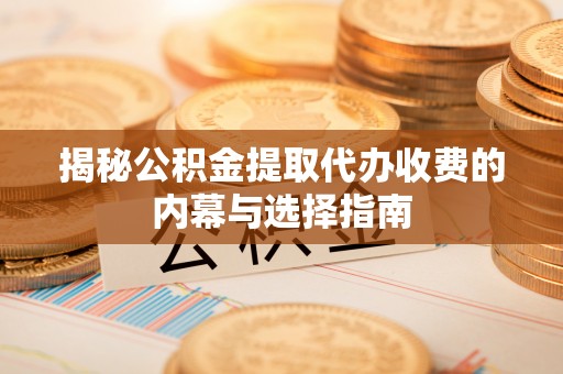 赤水揭秘公积金提取代办收费的内幕与选择指南