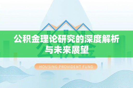 赤水公积金理论研究的深度解析与未来展望