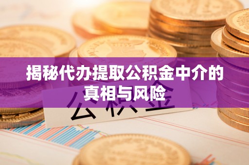 赤水揭秘代办提取公积金中介的真相与风险