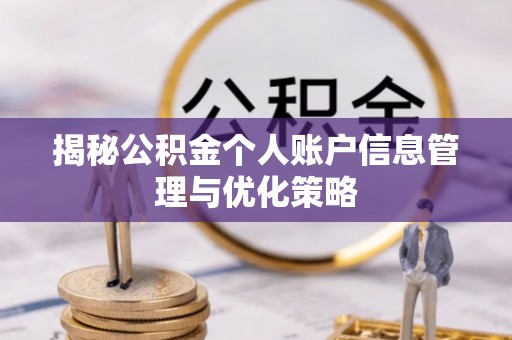 赤水揭秘公积金个人账户信息管理与优化策略