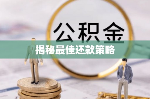 赤水揭秘最佳还款策略
