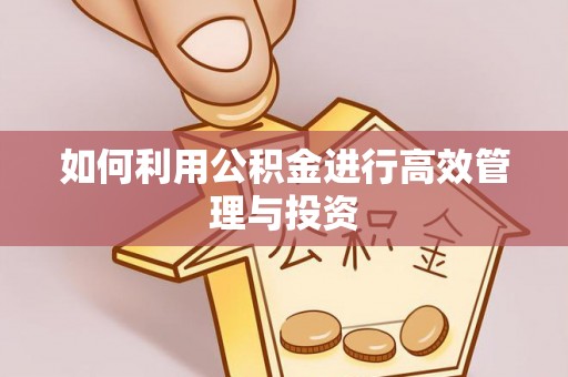 赤水如何利用公积金进行高效管理与投资